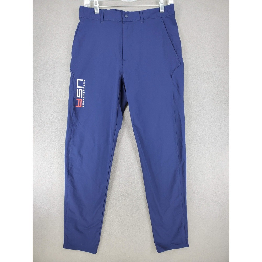 RLX Polo Ralph Lauren Jogger Pants Mens Size 29x28 Tech‎ Golf USA Logo Nylon